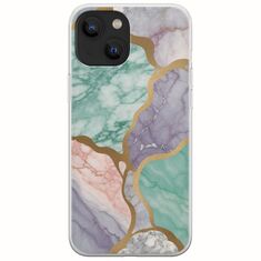 The Marble Collection - Pastel iPhone 13  Flexible TPU (Διάφανη Σιλικόνη)