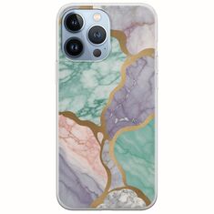 The Marble Collection - Pastel iPhone 13 Pro Flexible TPU (Διάφανη Σιλικόνη)