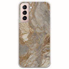 The Marble Collection - Natural Samsung Galaxy S21 FE 5G Flexible TPU (Διάφανη Σιλικόνη)