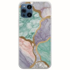 The Marble Collection - Pastel Oppo Find X3 Pro 5G Flexible TPU (Διάφανη Σιλικόνη)