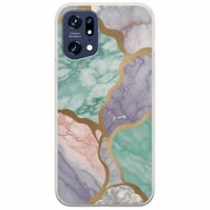 The Marble Collection - Pastel Oppo Find X5 Pro 5G Flexible TPU (Διάφανη Σιλικόνη)