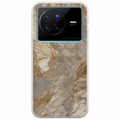 The Marble Collection - Natural Vivo X80 Flexible TPU (Διάφανη Σιλικόνη)