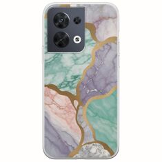 The Marble Collection - Pastel Oppo Reno 8 5G Flexible TPU (Διάφανη Σιλικόνη)