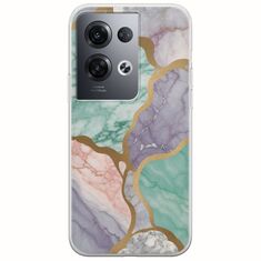 The Marble Collection - Pastel Oppo Reno 8 Pro 5G Flexible TPU (Διάφανη Σιλικόνη)