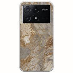 The Marble Collection - Natural Xiaomi Poco X6 Pro 5G Flexible TPU (Διάφανη Σιλικόνη)