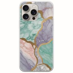 The Marble Collection - Pastel iPhone 16 Pro Flexible TPU (Διάφανη Σιλικόνη)
