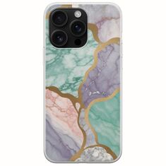 The Marble Collection - Pastel iPhone 16 Pro Max Flexible TPU (Διάφανη Σιλικόνη)
