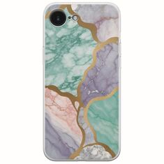 The Marble Collection - Pastel iPhone 16e Flexible TPU (Διάφανη Σιλικόνη)