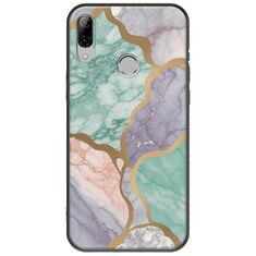 The Marble Collection - Pastel Huawei P20 Lite Black TPU (Μαύρη Σιλικόνη)