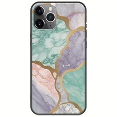 The Marble Collection - Pastel iPhone 11 Pro Max Black TPU (Μαύρη Σιλικόνη)