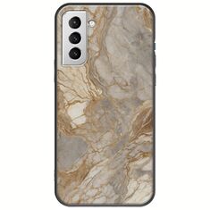 The Marble Collection - Natural Samsung Galaxy S21 Plus Black TPU (Μαύρη Σιλικόνη)