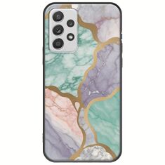 The Marble Collection - Pastel Samsung Galaxy A32 5G Black TPU (Μαύρη Σιλικόνη)