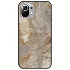 The Marble Collection - Natural Xiaomi Mi 11 Lite / 11 Lite NE / 5G Black TPU (Μαύρη Σιλικόνη)