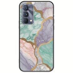 The Marble Collection - Pastel Realme GT 5G Black TPU (Μαύρη Σιλικόνη)