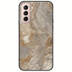 The Marble Collection - Natural Samsung Galaxy S21 FE 5G Black TPU (Μαύρη Σιλικόνη)