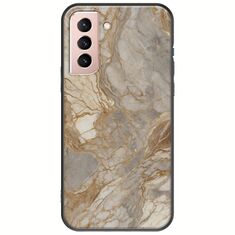 The Marble Collection - Natural Samsung Galaxy S22 Black TPU (Μαύρη Σιλικόνη)