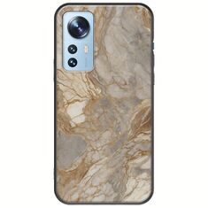 The Marble Collection - Natural Xiaomi 12 / 12X Black TPU (Μαύρη Σιλικόνη)