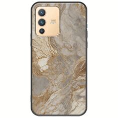 The Marble Collection - Natural Vivo V23 5G Black TPU (Μαύρη Σιλικόνη)
