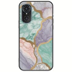 The Marble Collection - Pastel Huawei Nova 9 SE Black TPU (Μαύρη Σιλικόνη)