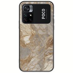 The Marble Collection - Natural Xiaomi Poco M4 Pro 4G Black TPU (Μαύρη Σιλικόνη)
