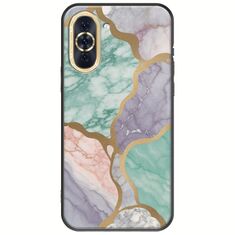 The Marble Collection - Pastel Huawei Nova 10 Black TPU (Μαύρη Σιλικόνη)