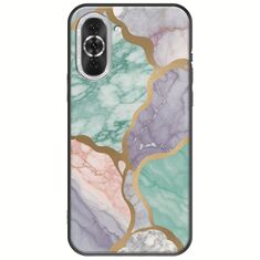 The Marble Collection - Pastel Huawei Nova 10 Pro Black TPU (Μαύρη Σιλικόνη)