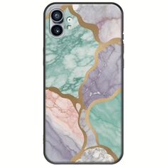 The Marble Collection - Pastel Nothing Phone (1) Black TPU (Μαύρη Σιλικόνη)