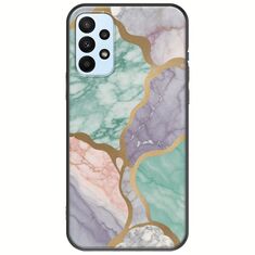 The Marble Collection - Pastel Samsung Galaxy A23 5G Black TPU (Μαύρη Σιλικόνη)