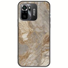 The Marble Collection - Natural Xiaomi Poco M5s Black TPU (Μαύρη Σιλικόνη)
