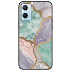 The Marble Collection - Pastel Oppo A96 4G Black TPU (Μαύρη Σιλικόνη)