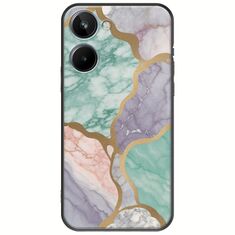 The Marble Collection - Pastel Realme 10 4G Black TPU (Μαύρη Σιλικόνη)