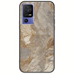 The Marble Collection - Natural TCL 40 SE Black TPU (Μαύρη Σιλικόνη)