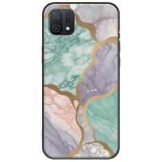 The Marble Collection - Pastel Oppo A16K Black TPU (Μαύρη Σιλικόνη)