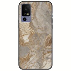 The Marble Collection - Natural TCL 40R 5G Black TPU (Μαύρη Σιλικόνη)