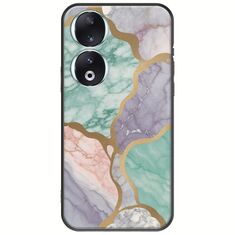 The Marble Collection - Pastel Honor 90 5G Black TPU (Μαύρη Σιλικόνη)