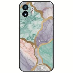 The Marble Collection - Pastel Nothing Phone (2) Black TPU (Μαύρη Σιλικόνη)
