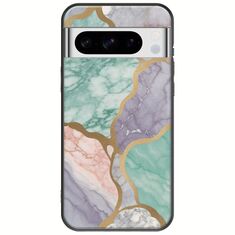 The Marble Collection - Pastel Google Pixel 8 Pro 5G Black TPU (Μαύρη Σιλικόνη)