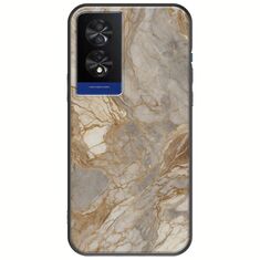 The Marble Collection - Natural TCL 40 NXTPAPER 4G Black TPU (Μαύρη Σιλικόνη)