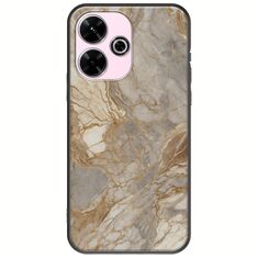 The Marble Collection - Natural Xiaomi Poco M6 4G Black TPU (Μαύρη Σιλικόνη)