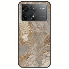 The Marble Collection - Natural Xiaomi Poco F6 Pro 5G Black TPU (Μαύρη Σιλικόνη)