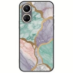 The Marble Collection - Pastel Huawei Nova 10 SE Black TPU (Μαύρη Σιλικόνη)