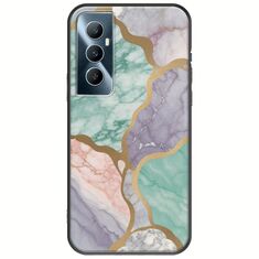 The Marble Collection - Pastel Realme C65 4G Black TPU (Μαύρη Σιλικόνη)