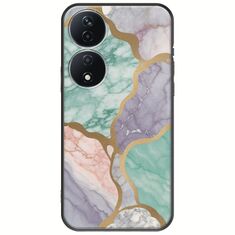 The Marble Collection - Pastel Honor X7b Black TPU (Μαύρη Σιλικόνη)