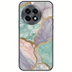 The Marble Collection - Pastel OnePlus 13R 5G Black TPU (Μαύρη Σιλικόνη)