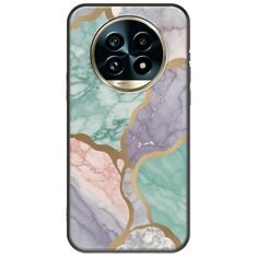 The Marble Collection - Pastel Realme 13 Pro 5G Black TPU (Μαύρη Σιλικόνη)