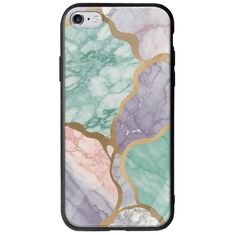 The Marble Collection - Pastel iPhone 6 Plus / iPhone 6s Plus Groove TPU (Tempered Glass και TPU)