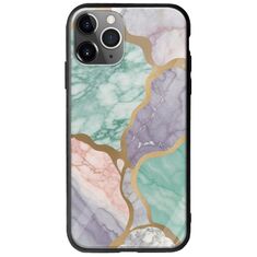 The Marble Collection - Pastel iPhone 11 Pro Max Groove TPU (Tempered Glass και TPU)