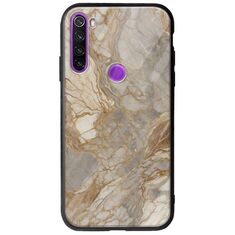 The Marble Collection - Natural Xiaomi Redmi Note 8 Groove TPU (Tempered Glass και TPU)