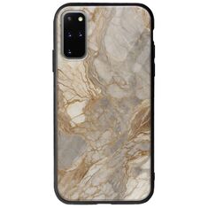 The Marble Collection - Natural Samsung Galaxy S20 Plus Groove TPU (Tempered Glass και TPU)