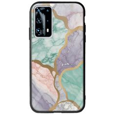 The Marble Collection - Pastel Huawei P40 Groove TPU (Tempered Glass και TPU)